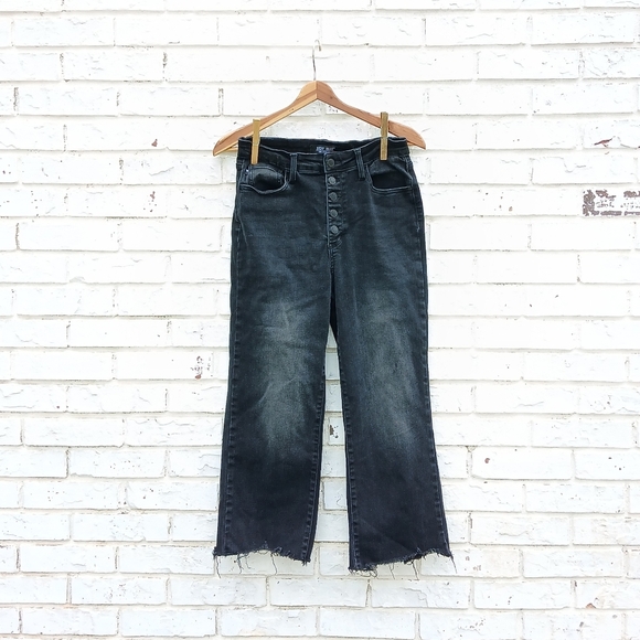 Judy Blue Wide Leg Crop Jeans Button Fly - Picture 3 of 10